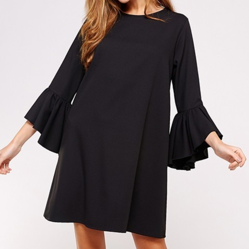 2 Hearts Bell Sleeve Dress